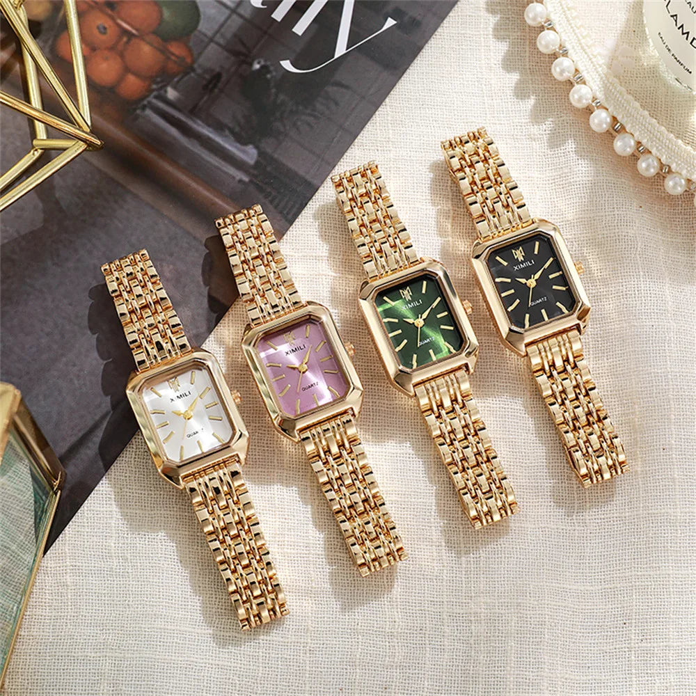 Timeless Square Gold Classic Wristwatch