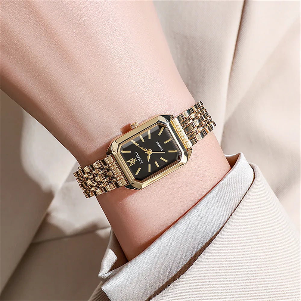 Timeless Square Gold Classic Wristwatch