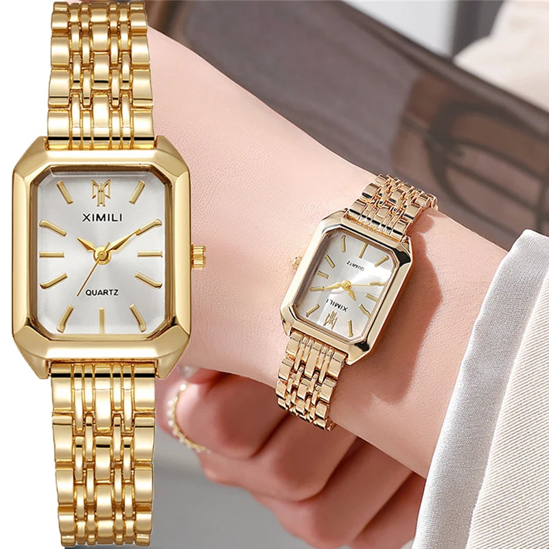 Timeless Square Gold Classic Wristwatch