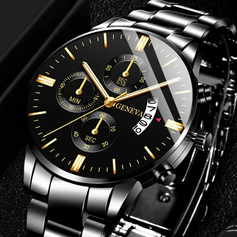 Classic Steel Calendar Watch