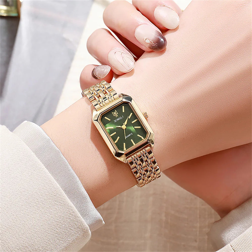 Timeless Square Gold Classic Wristwatch