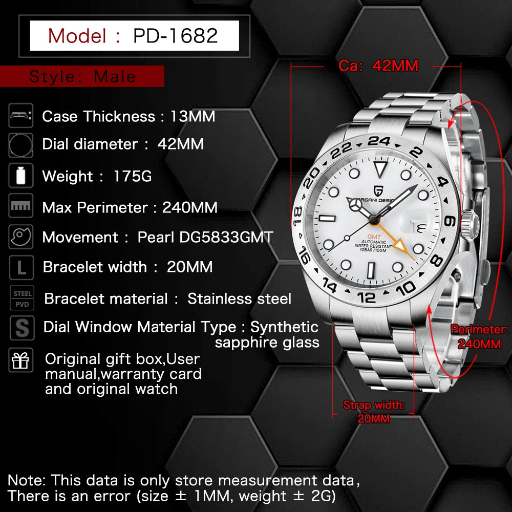 Heritage GMT Voyager Steel Watch