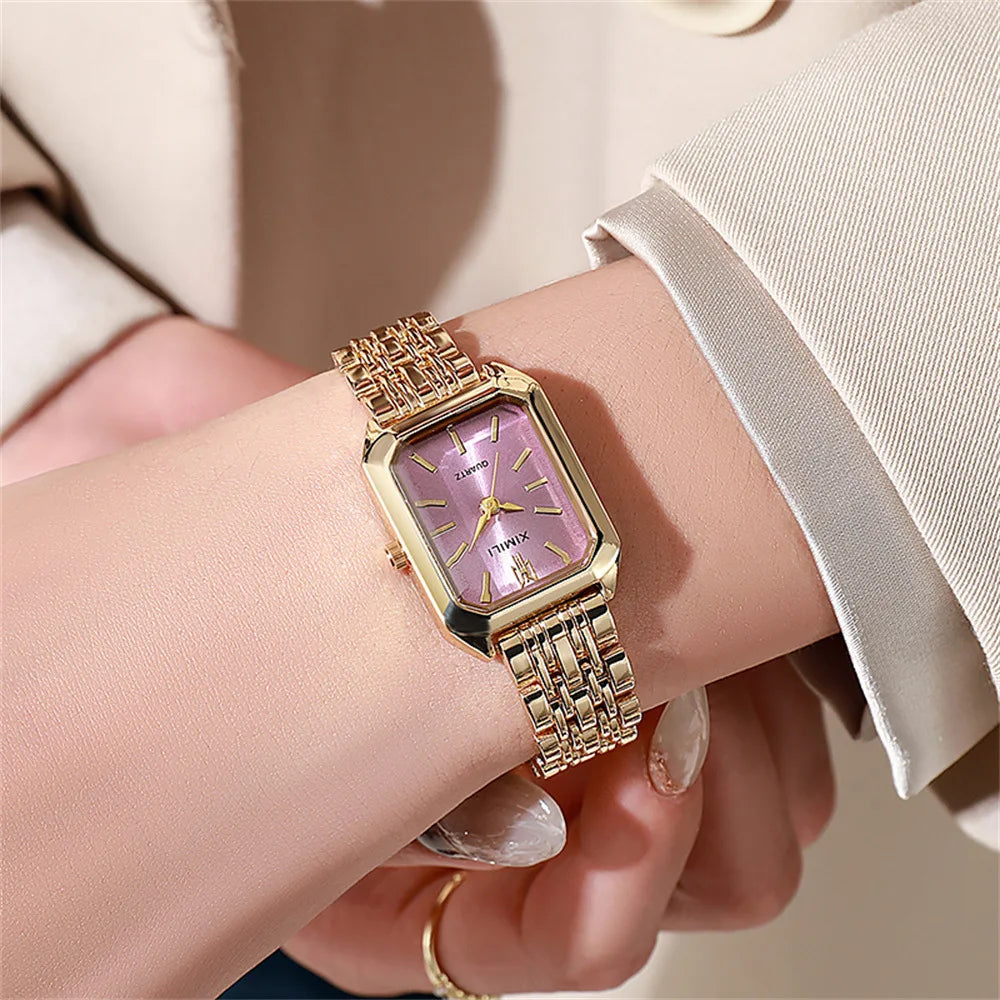 Timeless Square Gold Classic Wristwatch