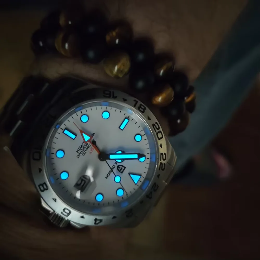 Heritage GMT Voyager Steel Watch
